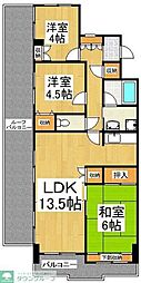 クレストみずほ台 3LDKの間取図画像