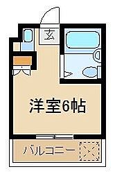 ライフ・ステージ中浦和 ワンルームの間取図画像