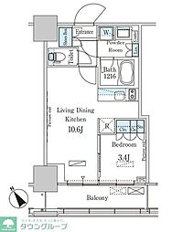 間取図画像 1LDK