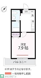 Quiet Crab House mix三ツ沢下町(仮) 1Kの間取図画像