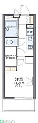 レオパレス片倉台 1Kの間取図画像