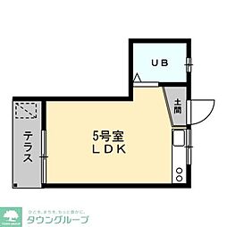 ヴェッセル三ツ沢 1LDKの間取図画像