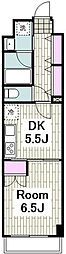 N-flats横浜関内 1DKの間取図画像