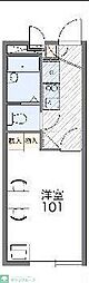 レオパレスグランド 1Kの間取図画像