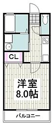 ルマシャンテ 1Kの間取図画像