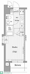 ガーラグランディ横濱桜木町 1Kの間取図画像