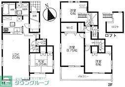SHUKURA南荻窪1号棟 2階4LDKの間取り