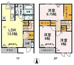 Fika　I 2階3LDKの間取り