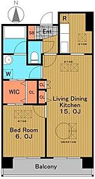 ヴェール荻窪 1LDKの間取図画像
