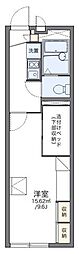 レオパレスピュアタウン 1Kの間取図画像