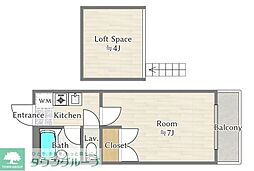 アーバンライフ 1Kの間取図画像