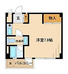 KYビルディング 1Kの間取図画像