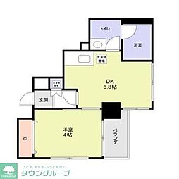 多加はしBLD. 1DKの間取図画像