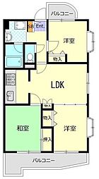 スカイビュー井荻 3LDKの間取図画像