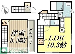 カグアス高円寺 1LDKの間取図画像
