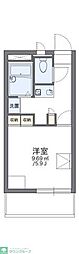 レオパレスNISHIGAI2 1Kの間取図画像