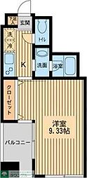 ラ・コンフォルテ府中 1Kの間取図画像