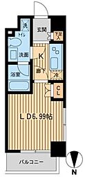 ウィルテラス保谷 1Kの間取図画像