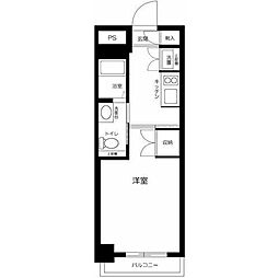プログレス下高井戸 1Kの間取図画像