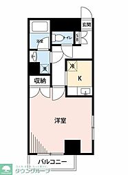 グラッドヒルズ明大前 1Kの間取図画像