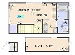 ヴィエント井草 ワンルームの間取図画像