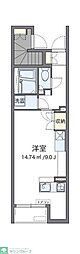 レオネクスト栄町記念公園 ワンルームの間取図画像