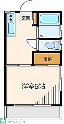 アイコーポ71 1Kの間取図画像