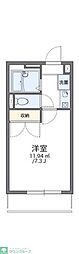 レオパレス葵第1 1Kの間取図画像