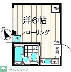 チノビル ワンルームの間取図画像