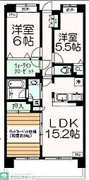 クレストフォルム武蔵野ガーデンコート 3LDKの間取図画像