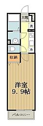 リブリ・メープルリーフ 1Kの間取図画像