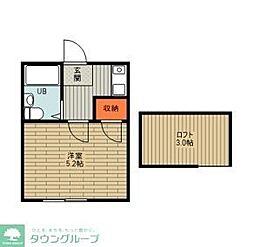 ライフピアハニー 1Kの間取図画像