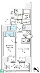 東京メトロ東西線 九段下駅 徒歩4分の賃貸マンション 3階1LDKの間取り