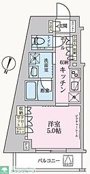 東京メトロ丸ノ内線 方南町駅 徒歩2分の賃貸マンション 4階1Kの間取り