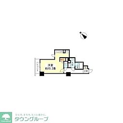 JR山手線 渋谷駅 徒歩11分の賃貸マンション 8階ワンルームの間取り