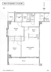 ソサエティ柿の木坂ANNEX 2LDKの間取図画像