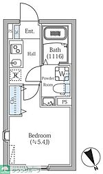 エスジーコート学芸大学 1LDKの間取図画像