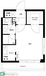 ルーブル学芸大学五番館 1Kの間取図画像