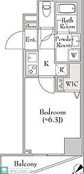 MYRIARESIDENCE白金台ヒルズ 1Kの間取図画像