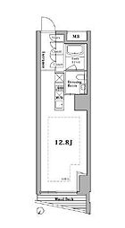 セルフィスタ渋谷 ワンルームの間取図画像