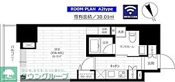 グランドコンシェルジュ六本木 1Kの間取図画像