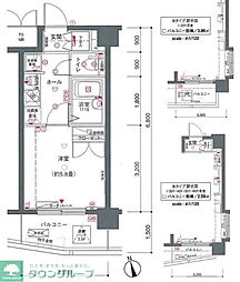ヴェルト三軒茶屋 1Kの間取図画像