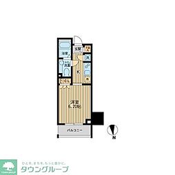 KDXレジデンス東新宿 1Kの間取図画像