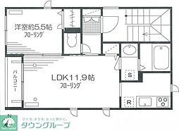 サンメゾン初台 1LDKの間取図画像