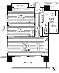 グランピラー高井戸 2LDKの間取図画像