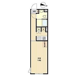 GC用賀 1Kの間取図画像