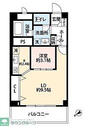 秀和恵比寿レジデンス 1LDKの間取図画像