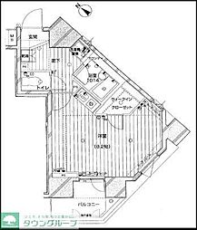Jパーク青葉台2 1Kの間取図画像