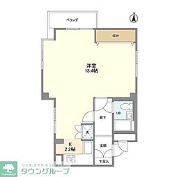 ホメスト池尻 ワンルームの間取図画像