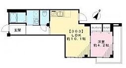 第二笹塚マンション 1LDKの間取図画像